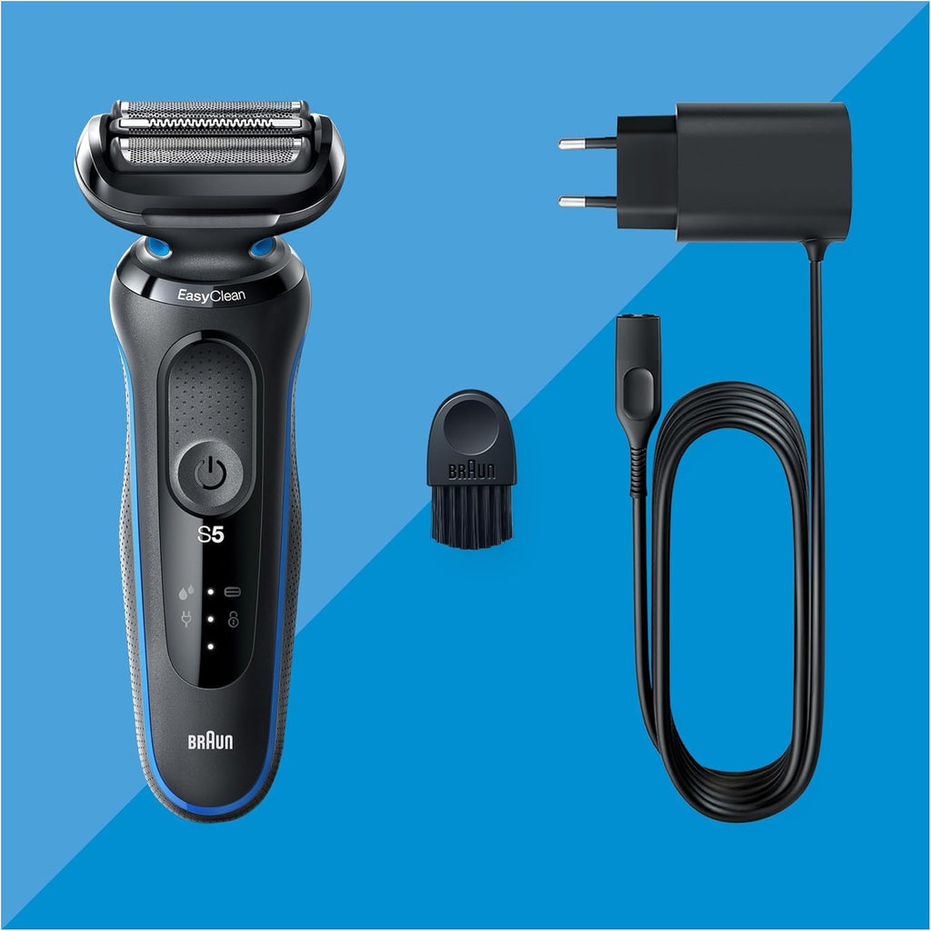 Series 5 Rasierer Herren Elektrisch, Elektrorasierer mit 50 Min. Akku und EasyClean,  51-B1000s, Blau