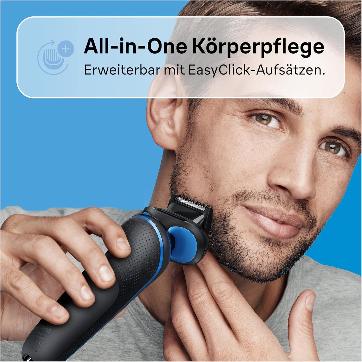 Series 5 Rasierer Herren Elektrisch, Elektrorasierer mit 50 Min. Akku und EasyClean,  51-B1000s, Blau