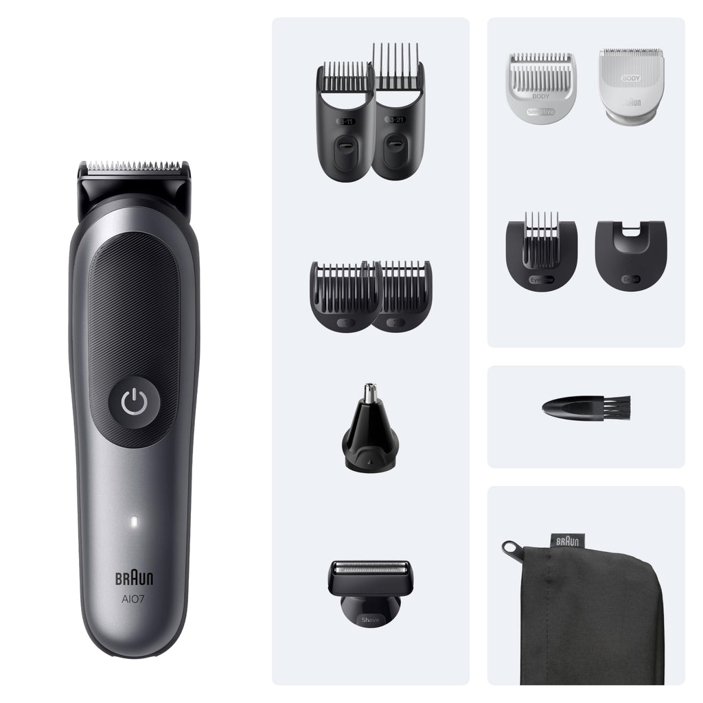 All-in-One Series 7, 12-in-1 Multigroom, Barttrimmer, Nasenhaartrimmer, , AIO7545, Grau