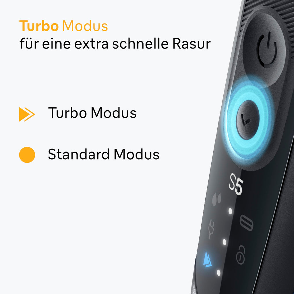 Series 5 Rasierer Herren Elektrisch, Elektrorasierer Herren mit 50 Min. Akku, 52-N1000si, Schwarz