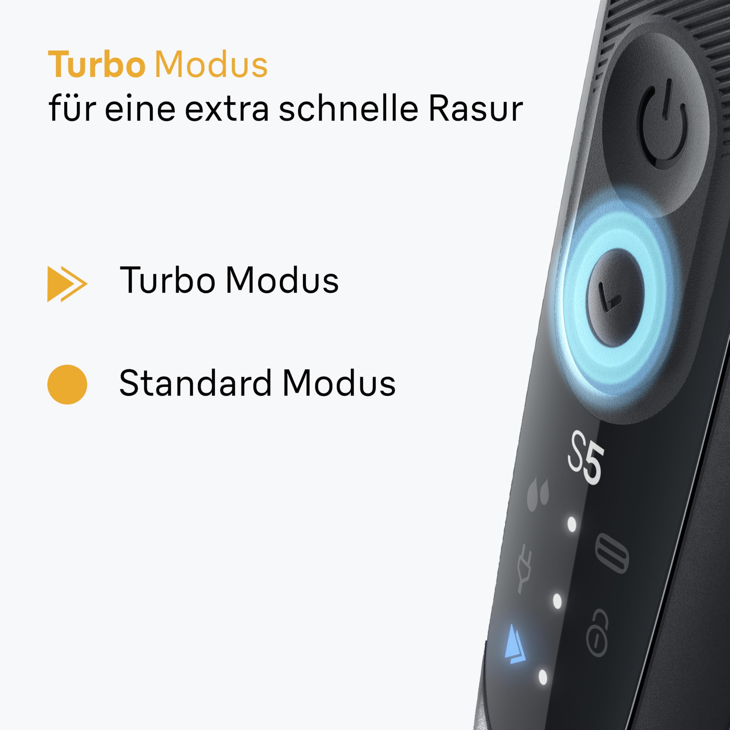 Series 5 Rasierer Herren Elektrisch, Elektrorasierer Herren mit 50 Min. Akku, 52-N1000si, Schwarz