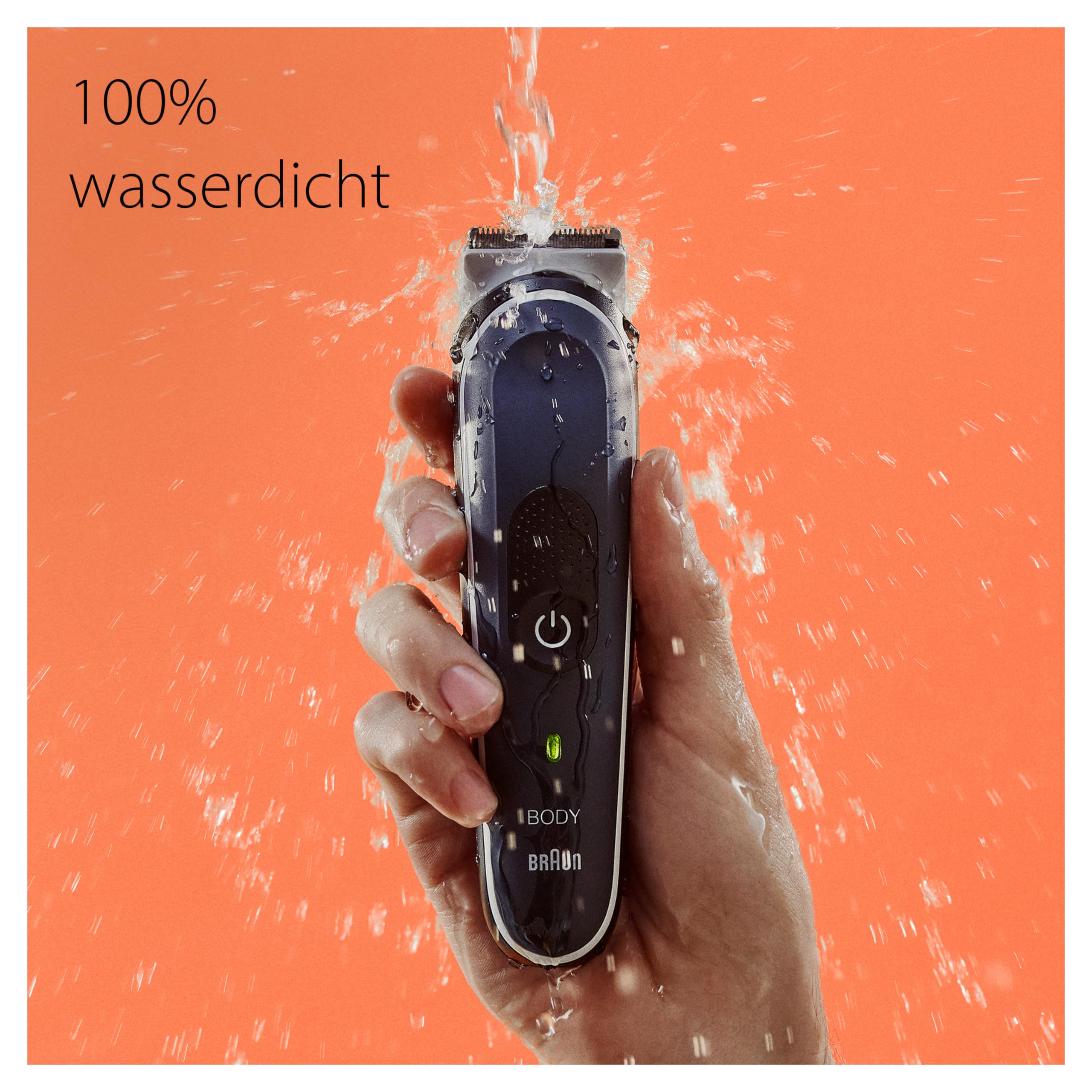 Bodygroomer Series 5, Elektrischer Körperrasierer Herren mit 4 Zubehörteile, BG5370, Grau