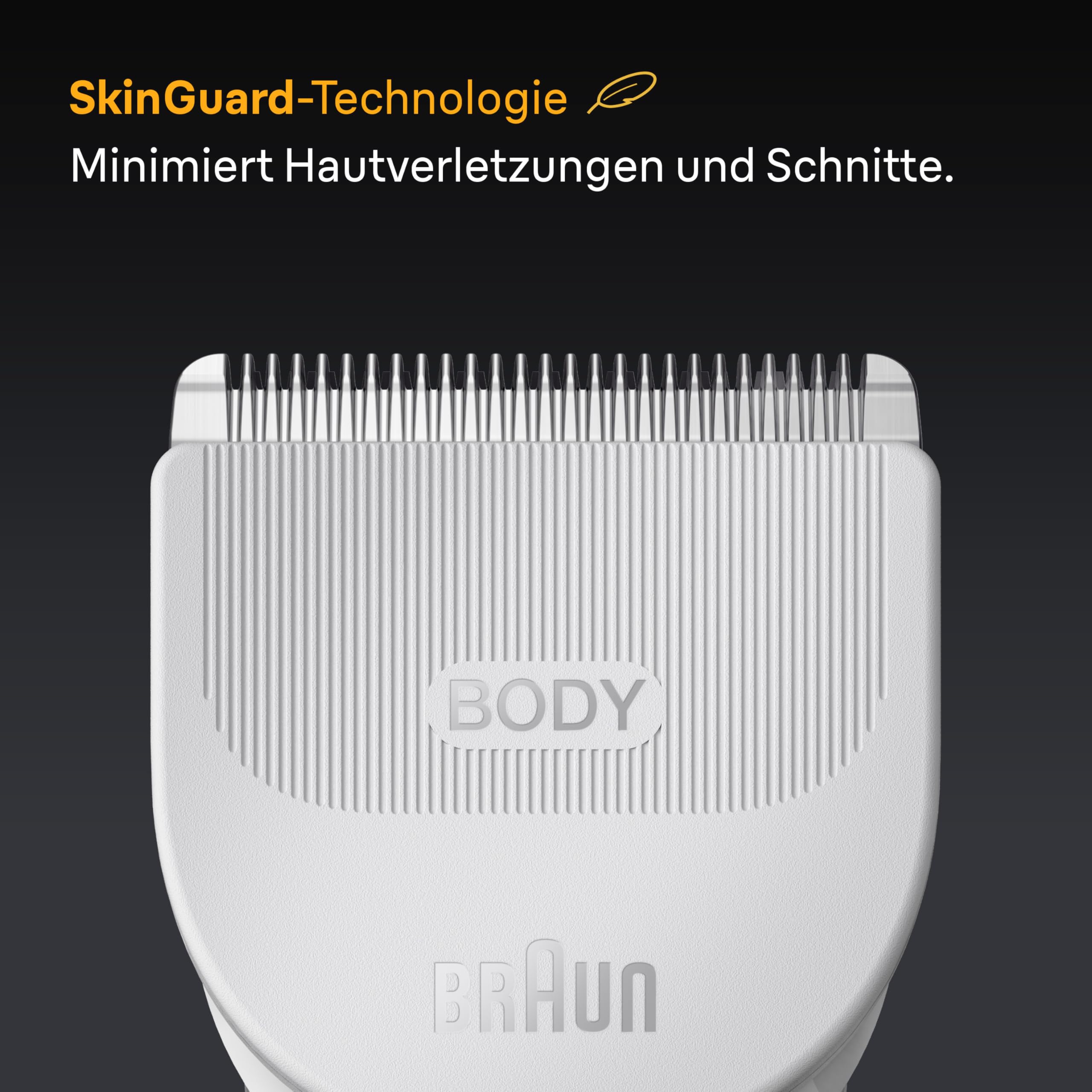 Bodygroomer Series 5, Elektrischer Körperrasierer Herren mit 7 Zubehörteile, BG5555, Grau