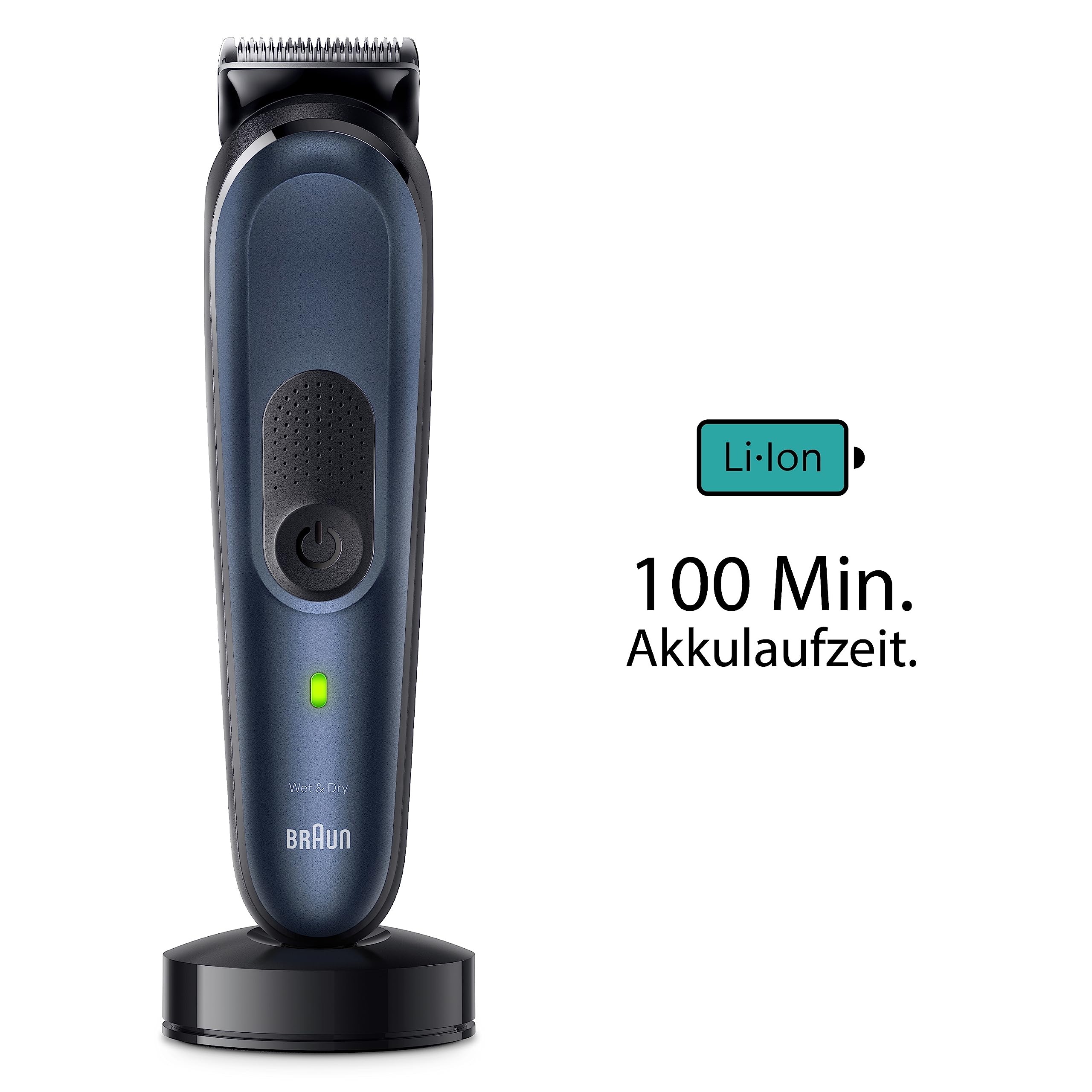All-In-One Trimmer-Set 7, 10-in-1 Multigroom, Barttrimmer, Nasenhaartrimmer, MGK7410, Blau