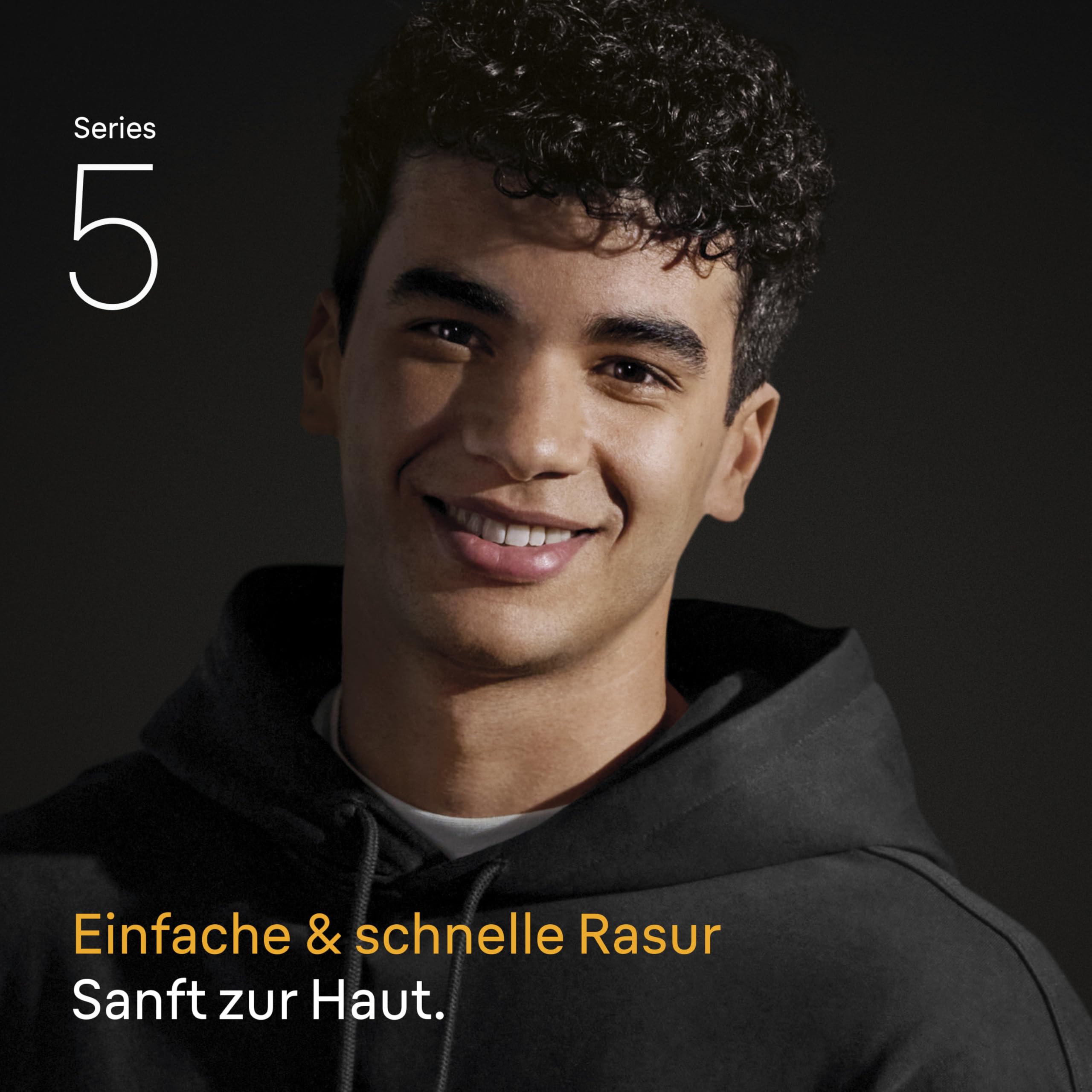 Series 5 Rasierer Herren Elektrisch, Elektrorasierer Herren mit 50 Min. Akku, 52-N1000si, Schwarz
