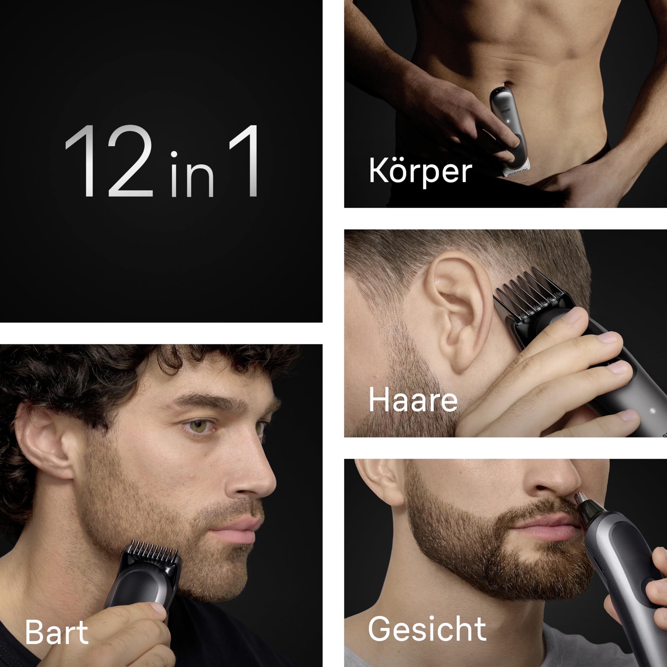 All-in-One Series 7, 12-in-1 Multigroom, Barttrimmer, Nasenhaartrimmer, , AIO7545, Grau