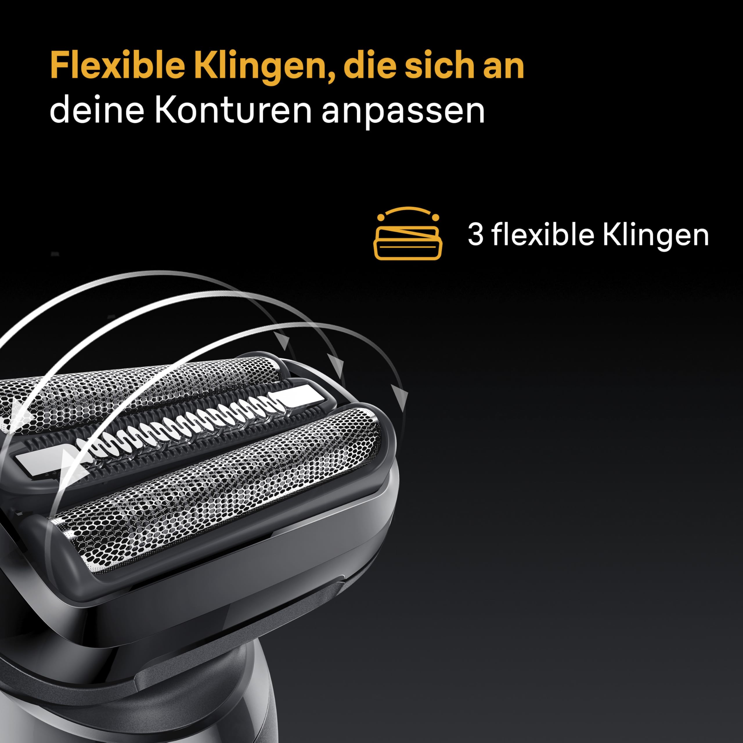 Series 5 Rasierer Herren Elektrisch, Elektrorasierer Herren mit 50 Min. Akku, 52-N1000si, Schwarz