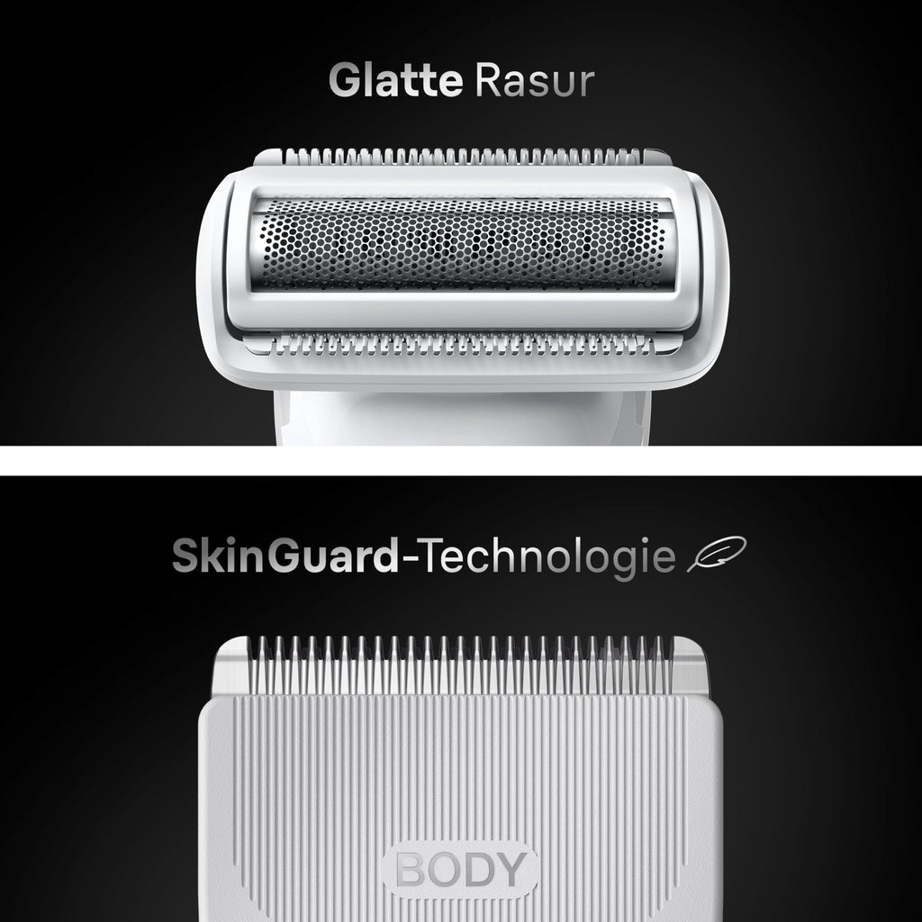 Bodygroomer Series 7, Elektrischer Körperrasierer Herren mit 8 Zubehörteile, BG7555, Grau