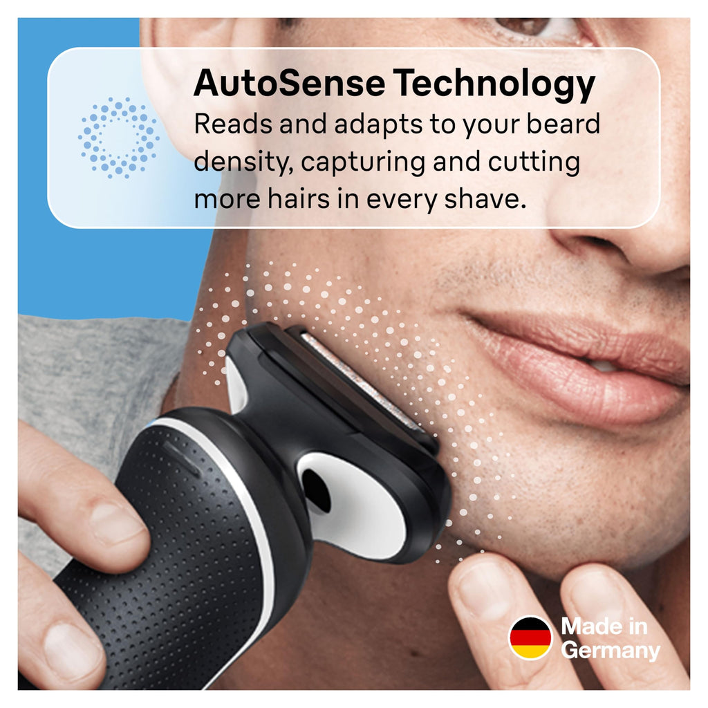 Serie 5 51-W1600s Elektrorasierer für Herren mit EasyClick Body Groomer-Aufsatz, Weiß