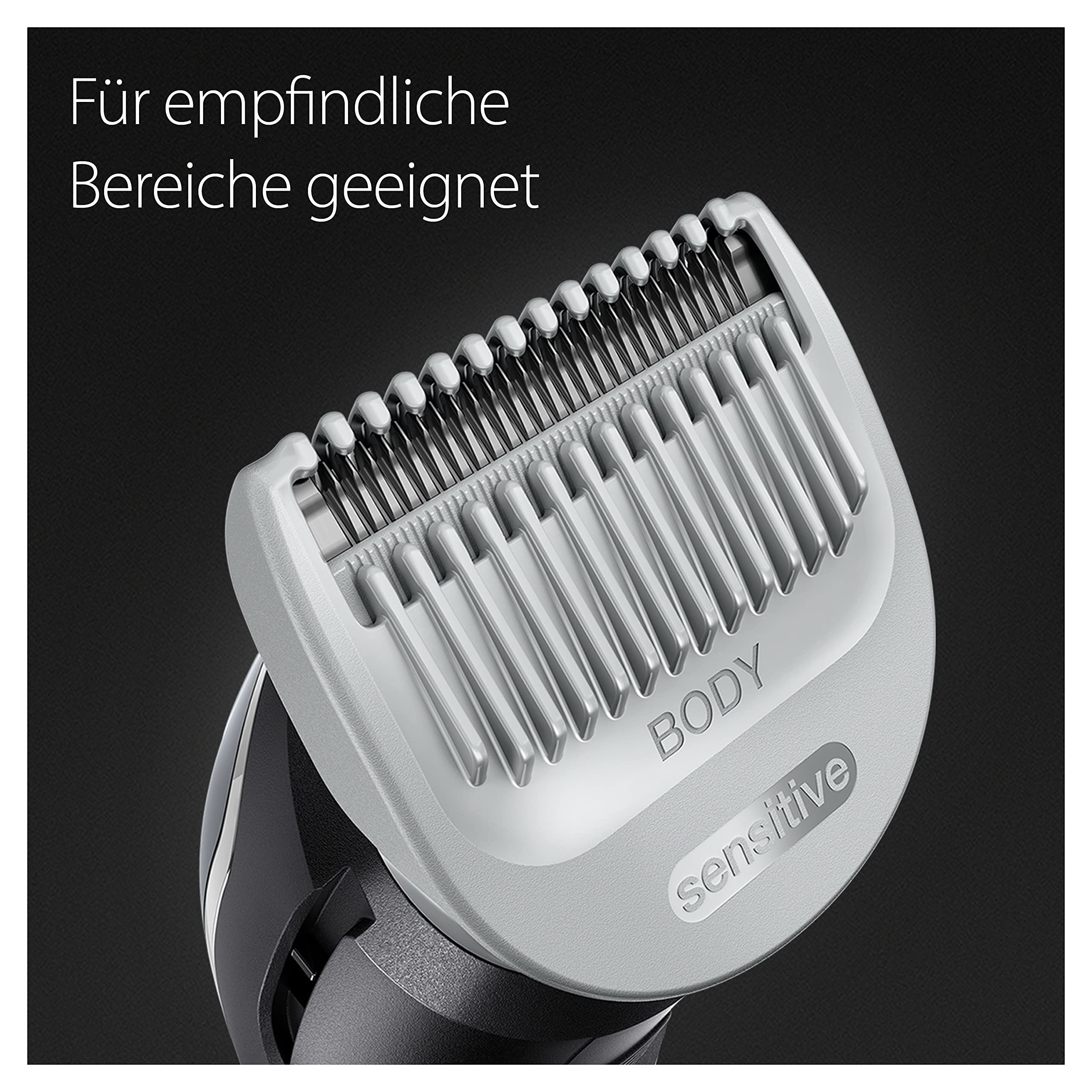 Bodygroomer Series 5, Elektrischer Körperrasierer Herren mit 4 Zubehörteile, BG5370, Grau