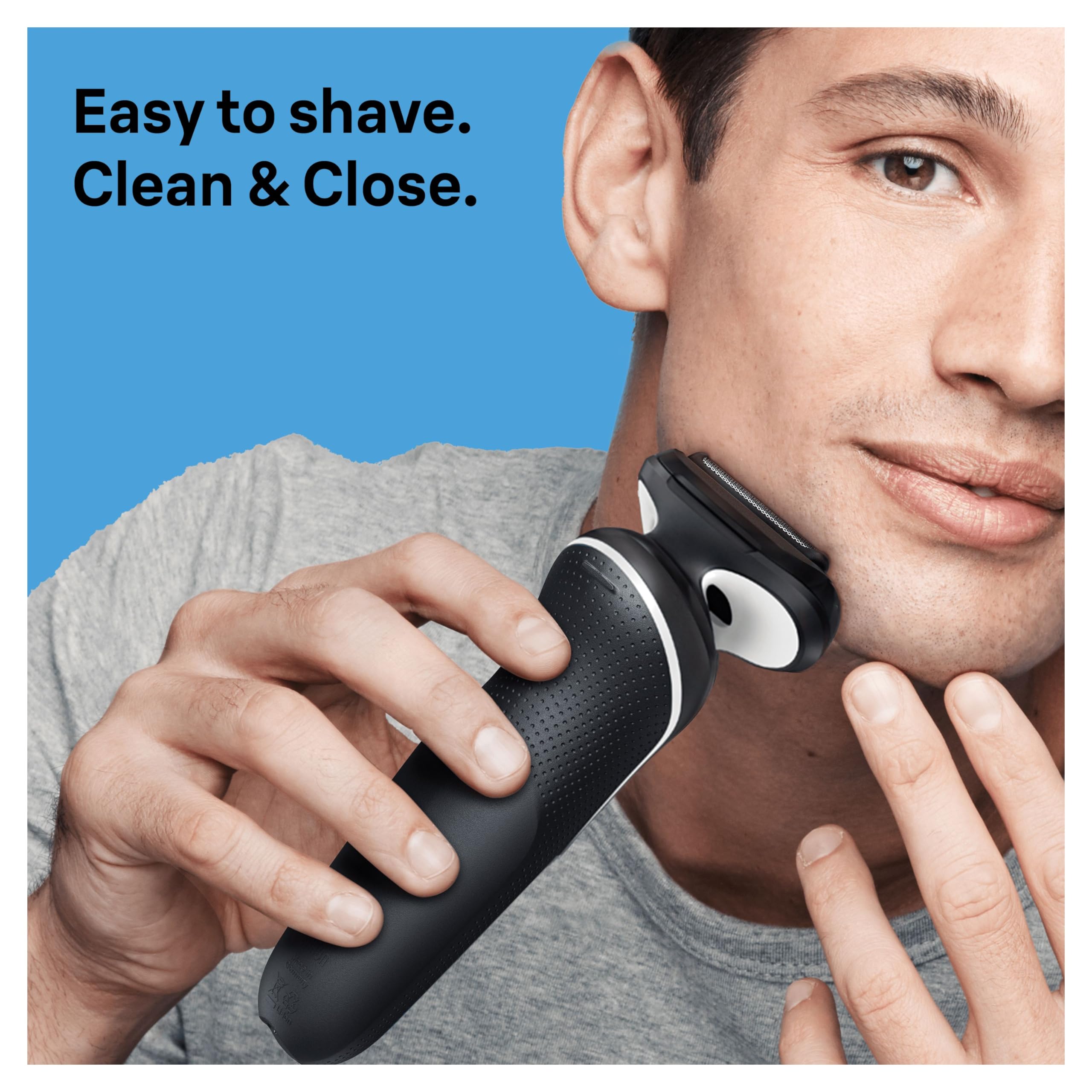 Serie 5 51-W1600s Elektrorasierer für Herren mit EasyClick Body Groomer-Aufsatz, Weiß