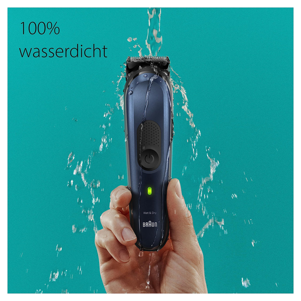 All-In-One Trimmer-Set 7, 10-in-1 Multigroom, Barttrimmer, Nasenhaartrimmer, MGK7410, Blau